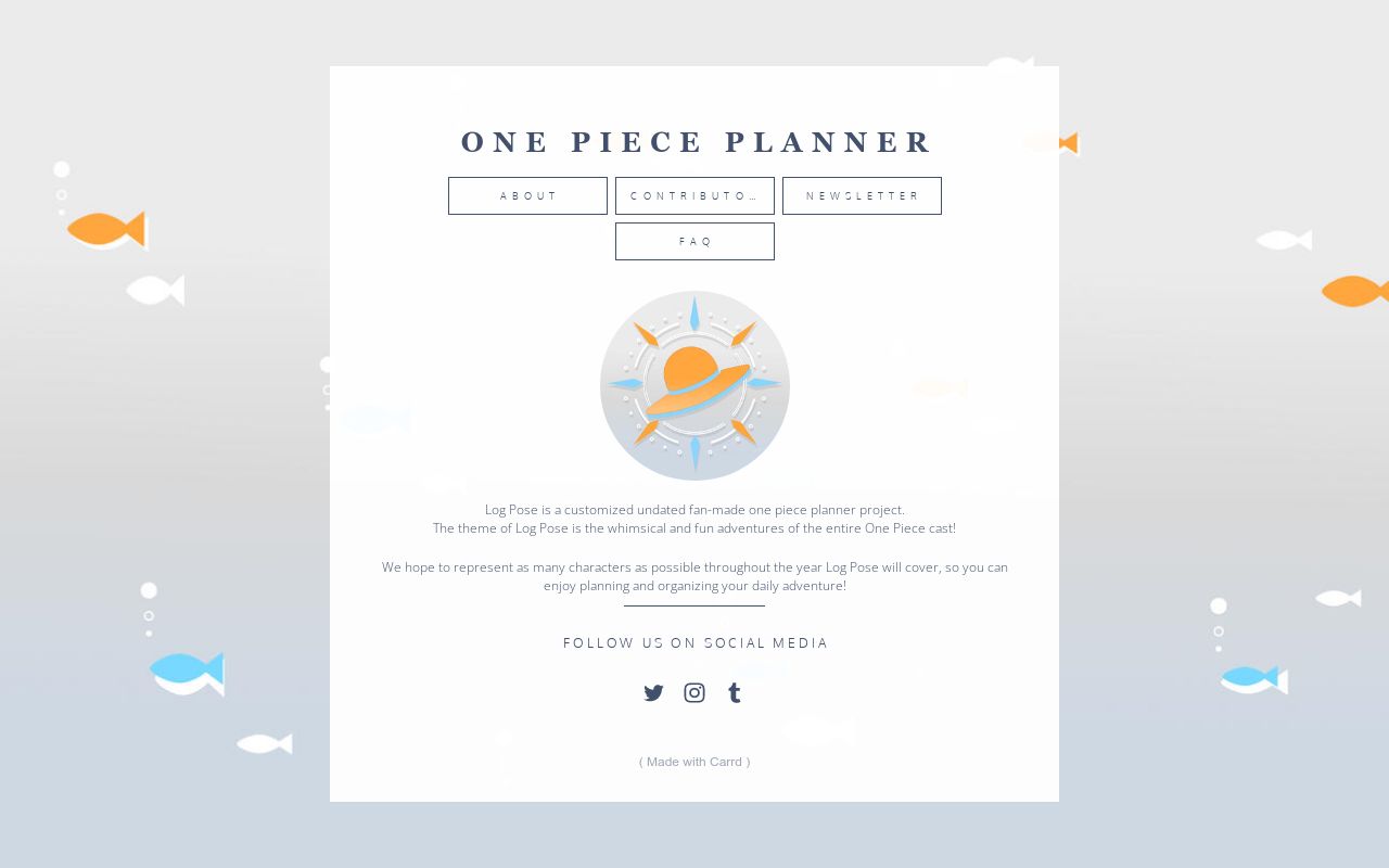 One Piece Planner